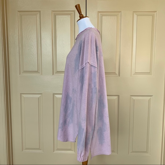 NWT Free People Someday Sweatshirt in Lilac Combo - Picture 4 of 9